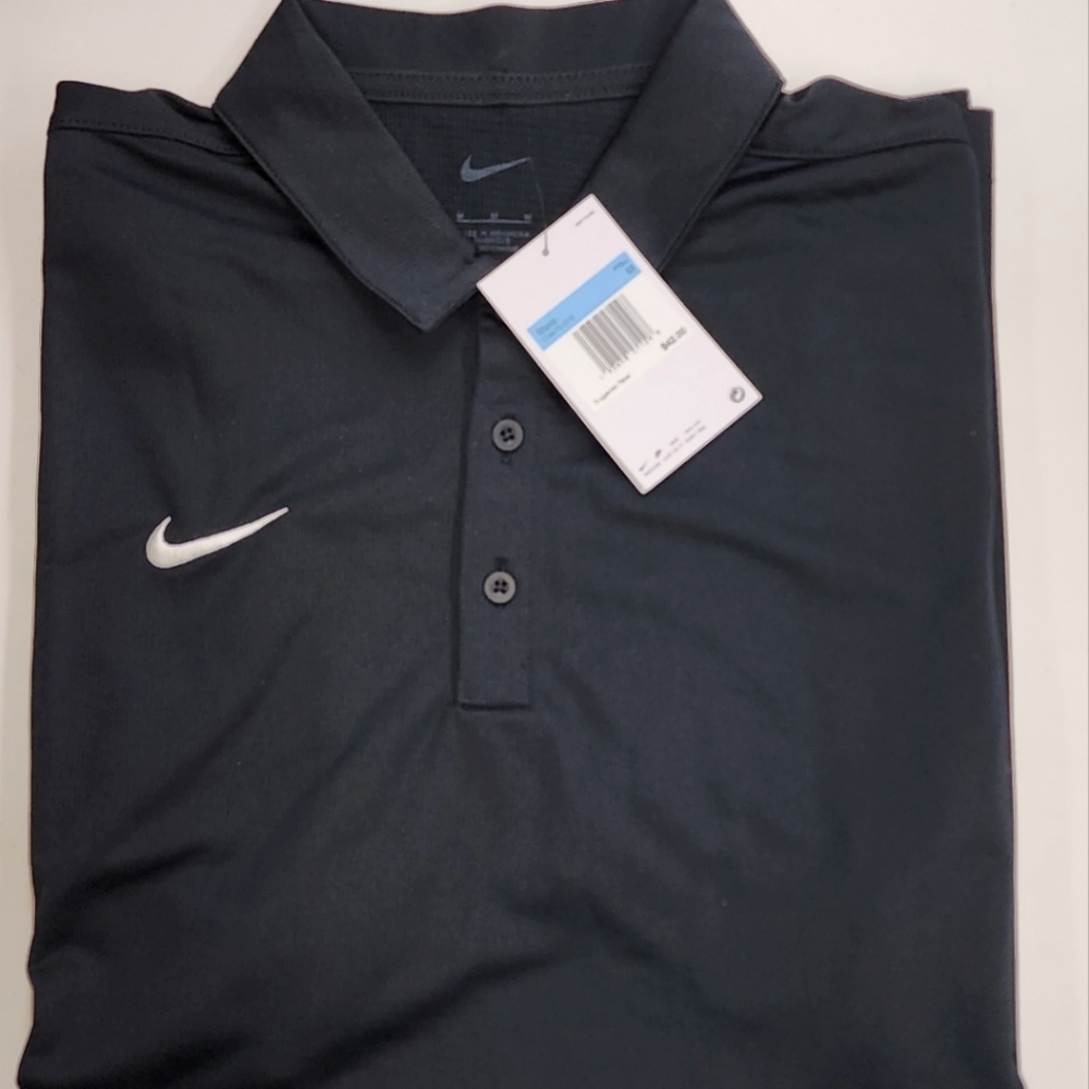 Nike black polo C14470-010 NWT
